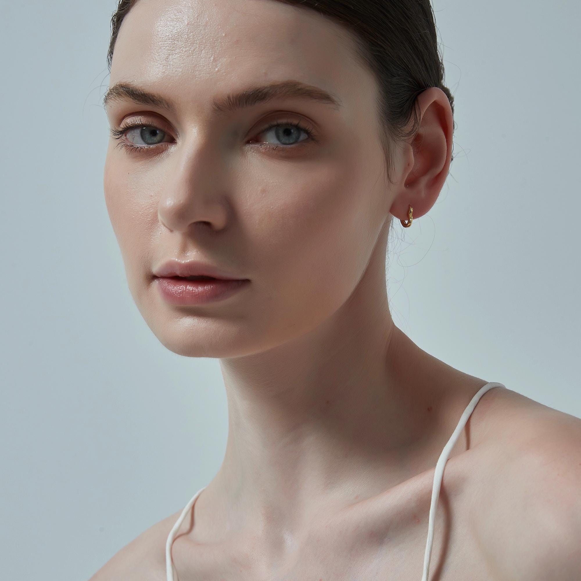 Open Heart Hoop Earrings for Women - Image 3