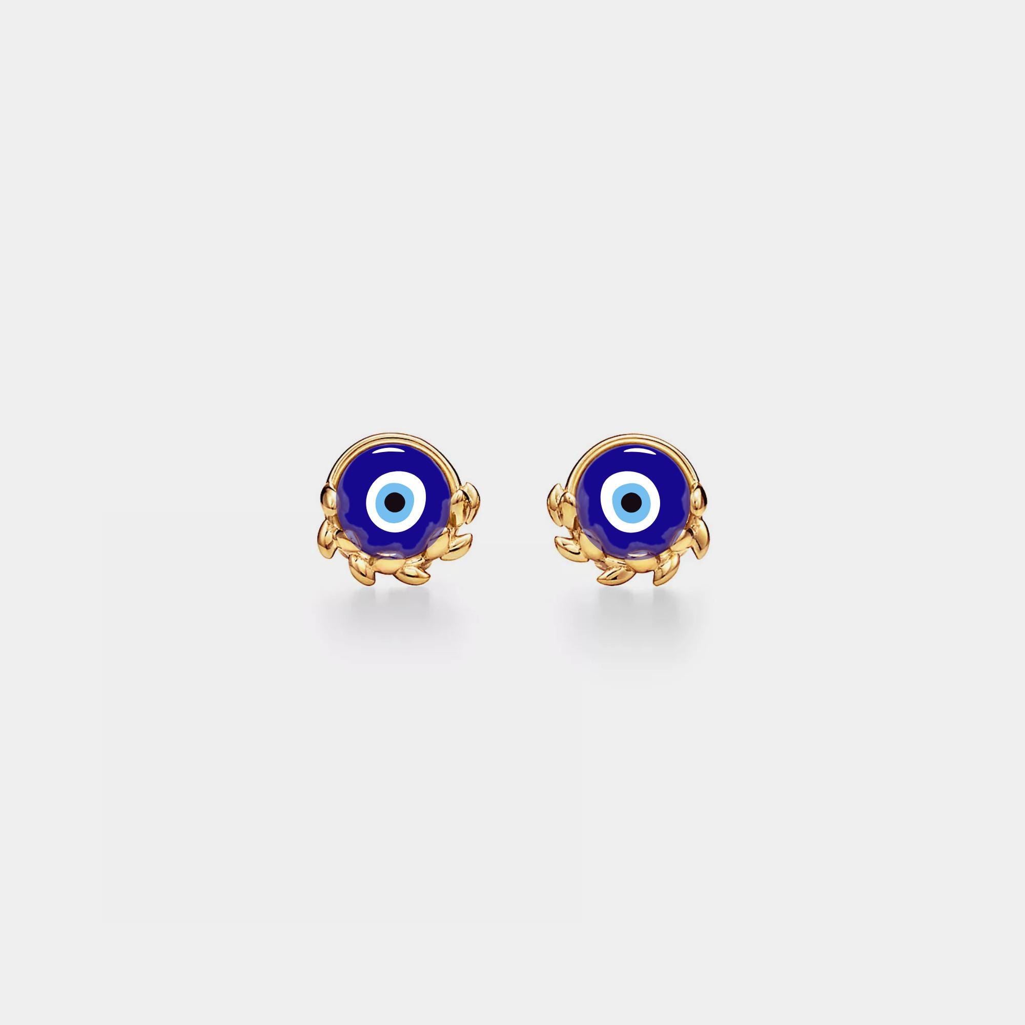 Evil Eye Stud Earrings - Image 2