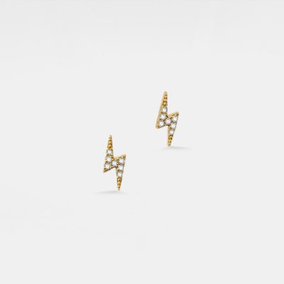 Lightning Bolt Stud Earrings for Women