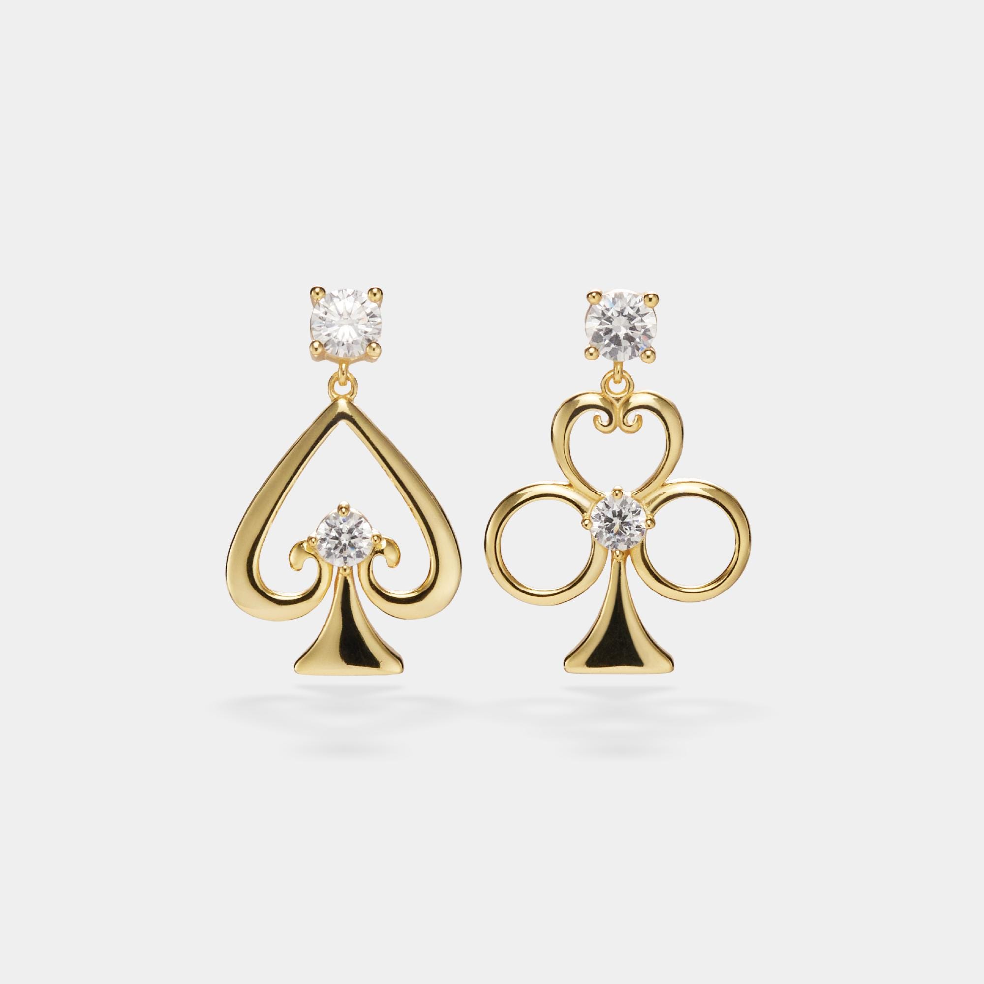 Playing Card Suit Drop Earrings for Women - Image 2