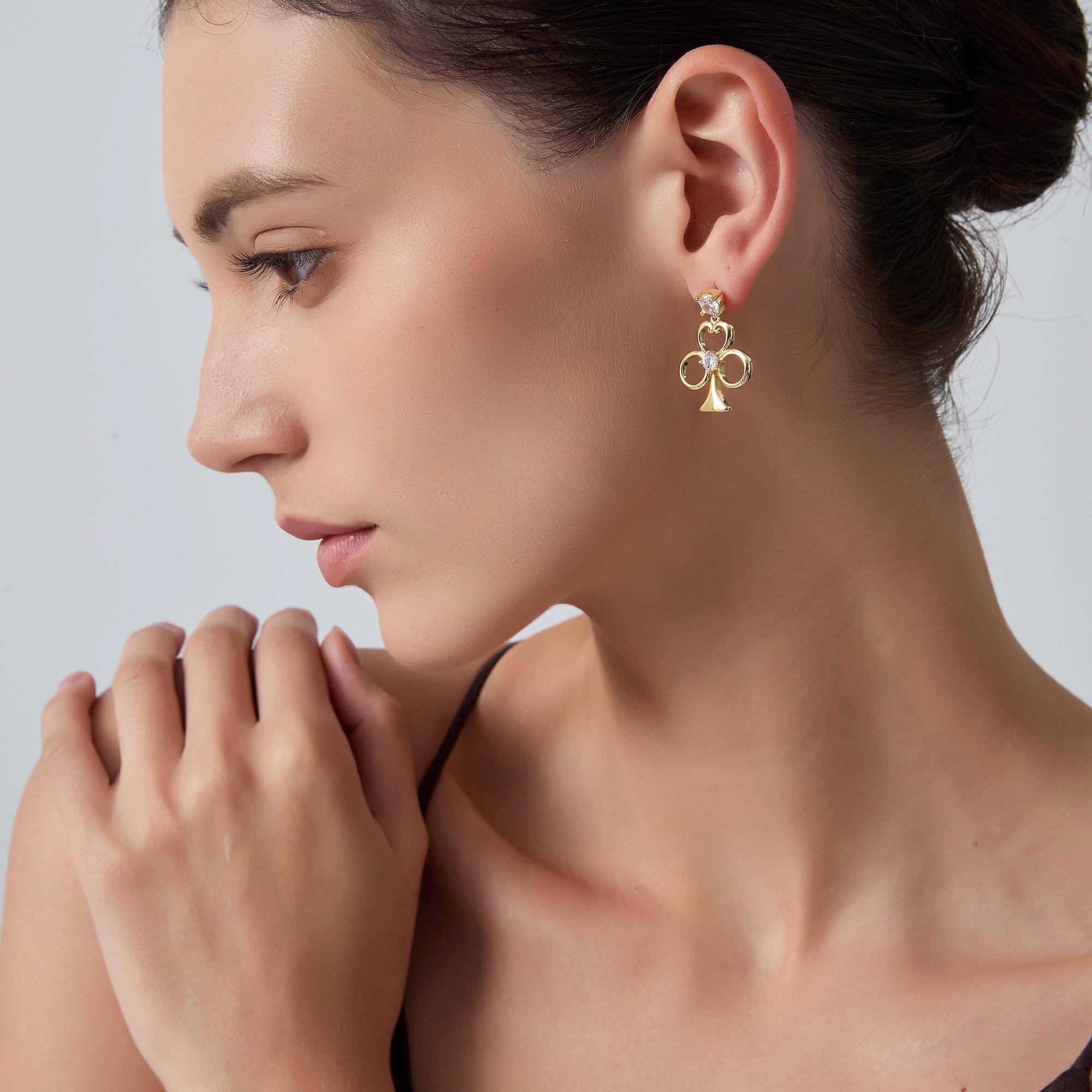 Playing Card Suit Drop Earrings for Women - Image 5